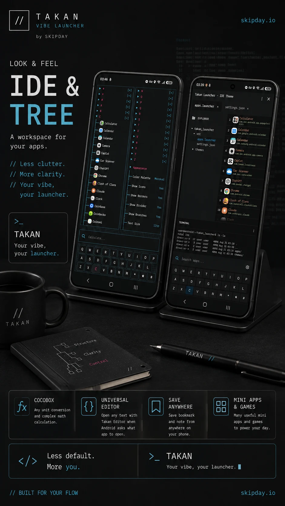 Takan - Vibe Launcher screenshot